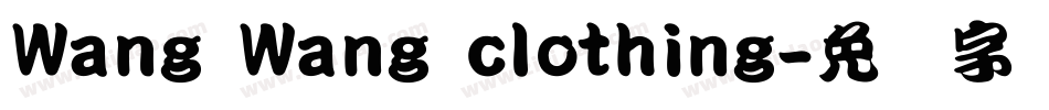 Wang Wang clothing字体转换
